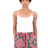 Wide Signal Shorts - Pink Green Diamond Print