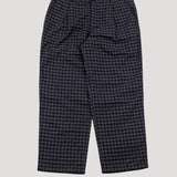 Folk | Folk Wide Fit Trouser - Navy Crinkle Check