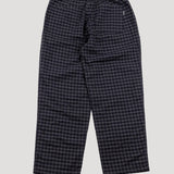Folk | Folk Wide Fit Trouser - Navy Crinkle Check