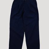 Wide Fit Trouser - Navy Topstitch