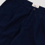 Wide Fit Trouser - Navy Topstitch