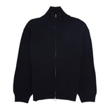 Zip Through Jumper - Black