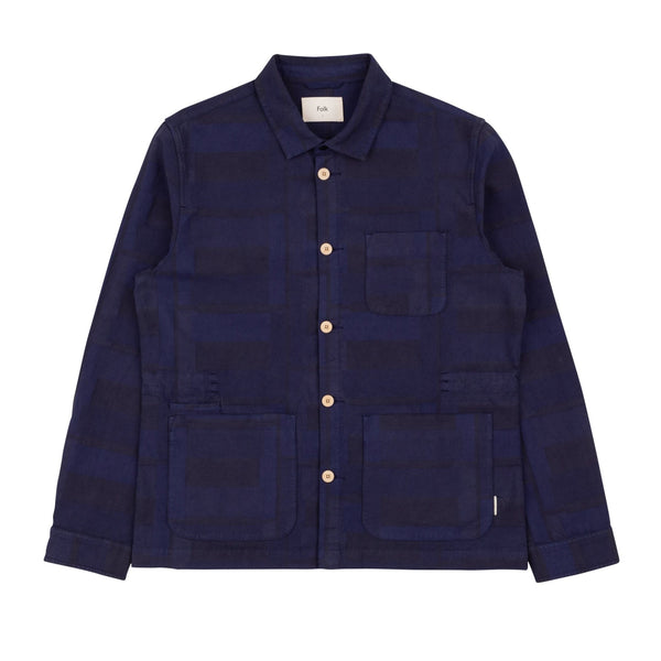 Assembly Jacket - Navy Jacquard