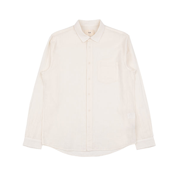 Relaxed Fit Shirt - Off White Gauze