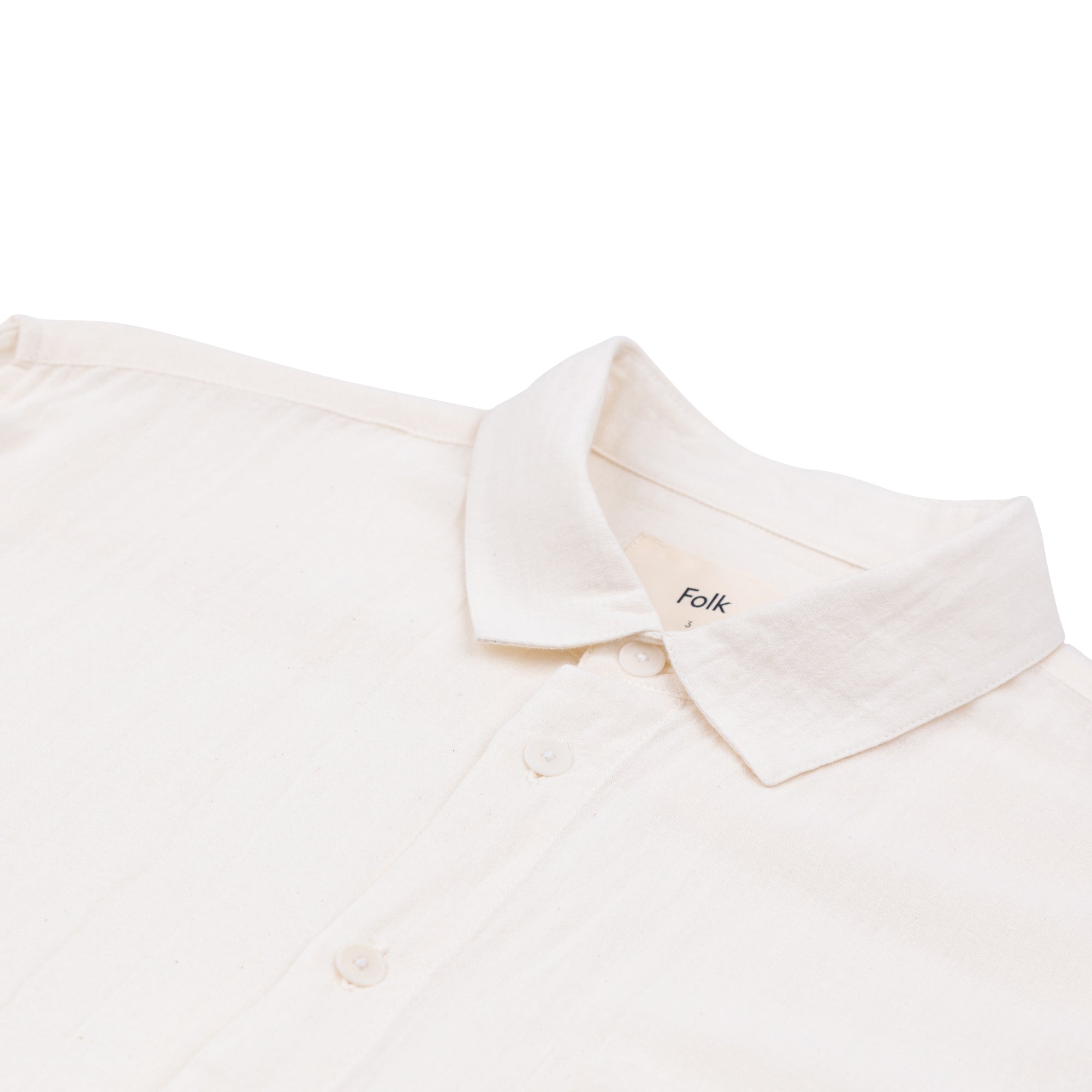 Folk | Relaxed Fit Shirt - Off White Gauze
