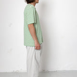 Drawcord Loose Trouser - Light Grey Seersucker