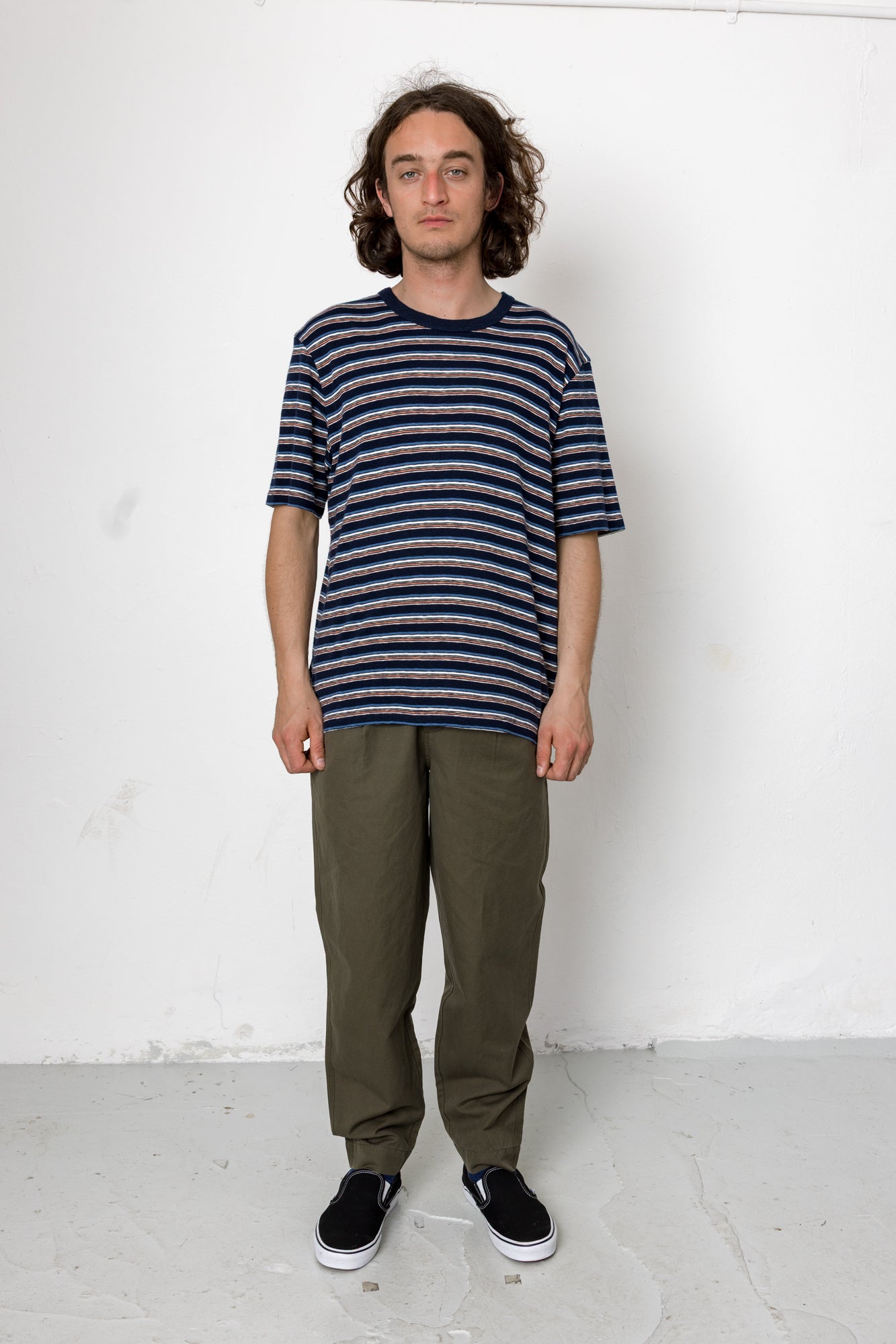 Drawcord Assembly Pant - Dark Olive Slub Linen