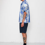 Gabe Shirt - Dot Print Blue Mono