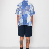 Gabe Shirt - Dot Print Blue Mono