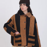 Cawley | Suede Stripe Avis Jacket