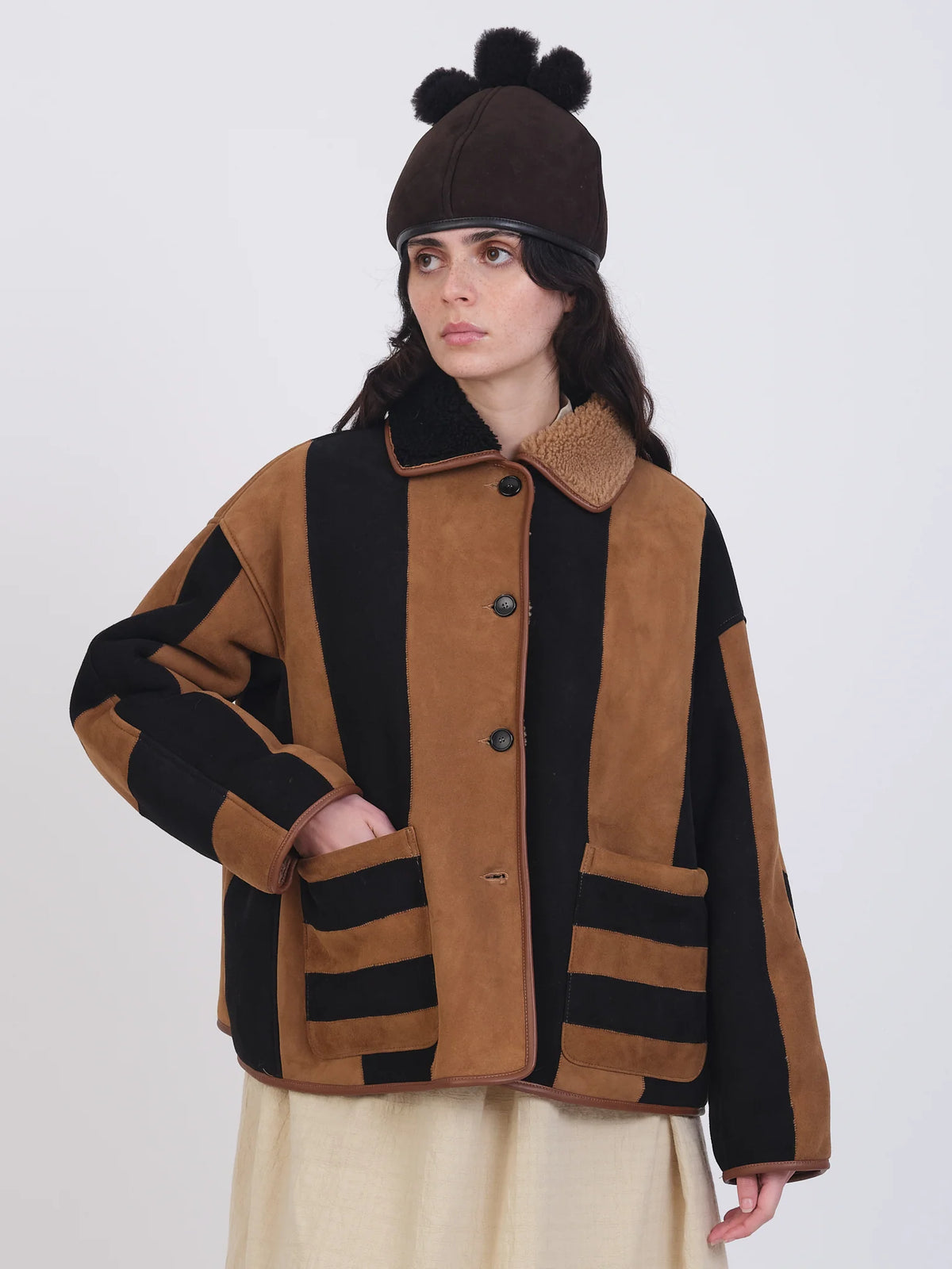 Cawley Cawley | Suede Stripe Avis Jacket