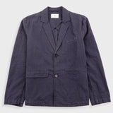 Lunar Blazer - Soft Black Cotton Linen