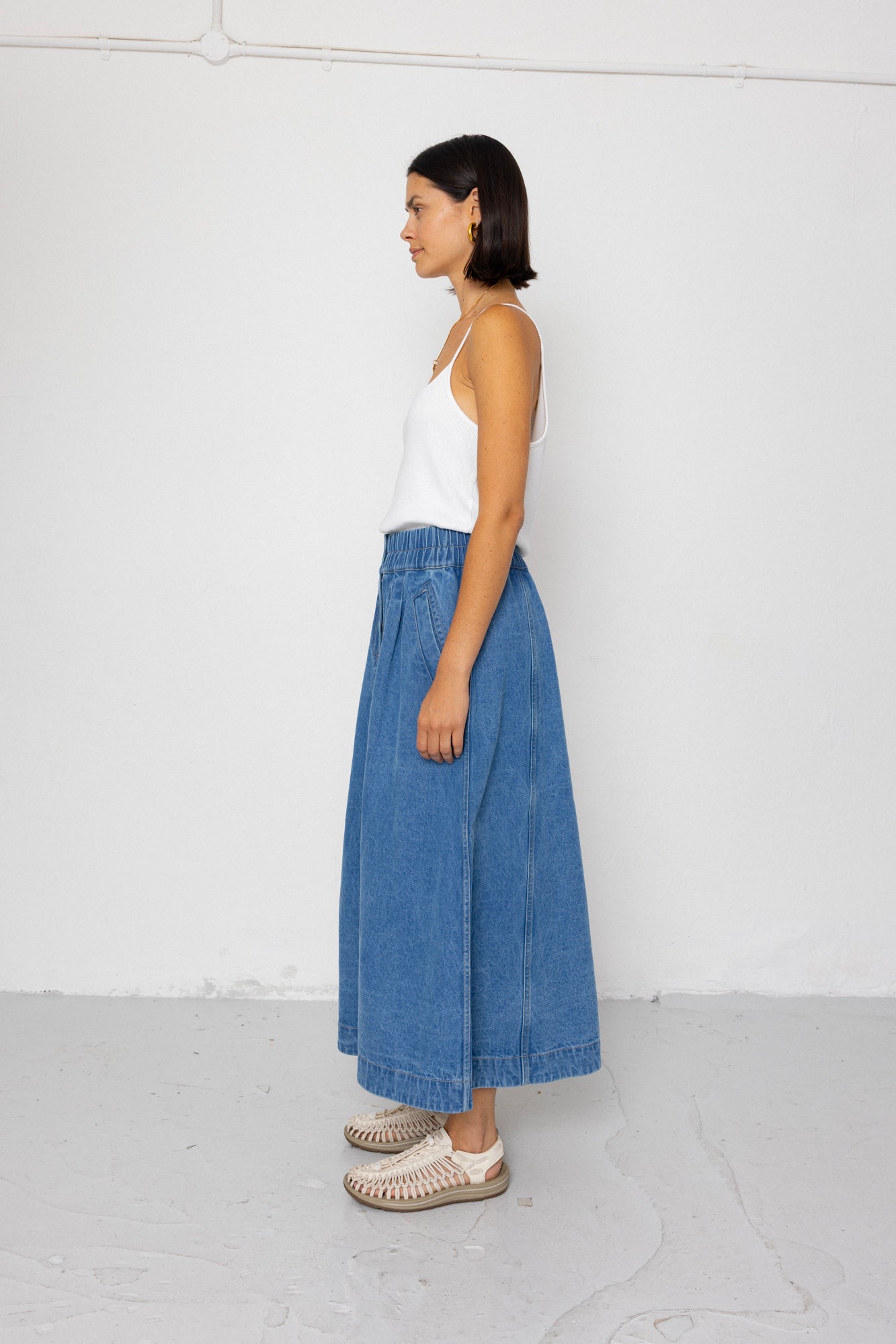 Folk | Folk Maxi Skirt - Heavy Bleach Wash