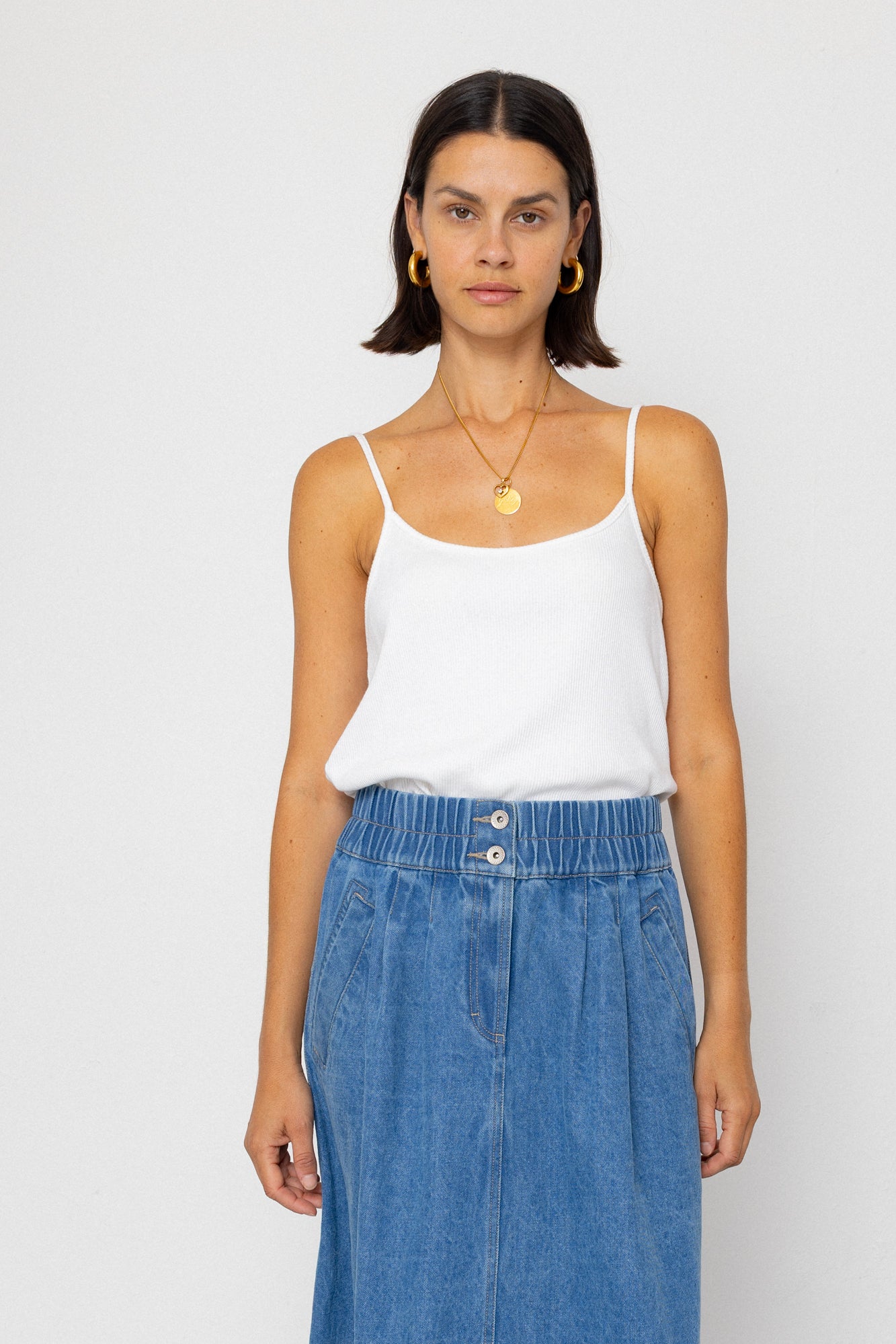 Folk | Folk Maxi Skirt - Heavy Bleach Wash