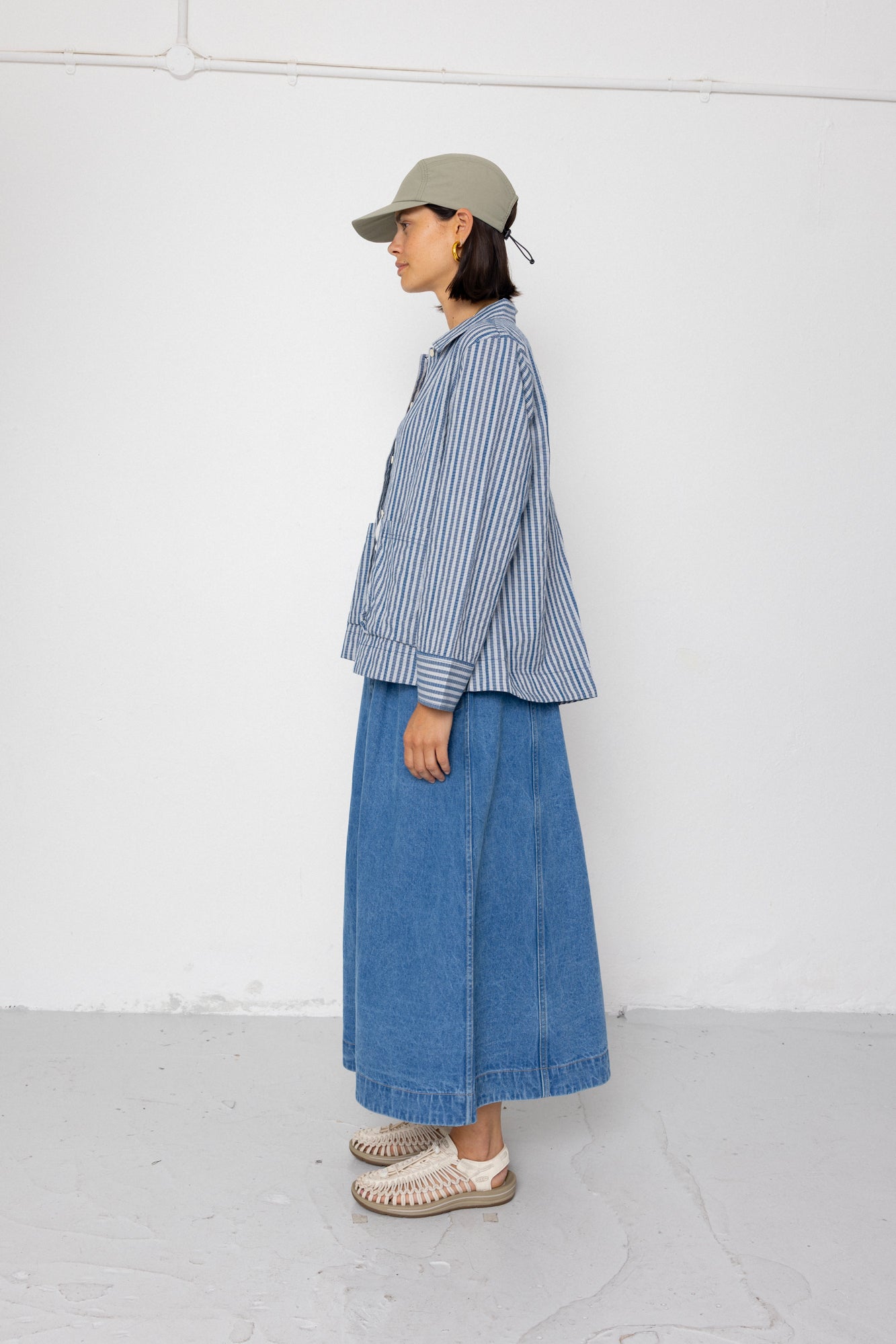 Folk | Folk Maxi Skirt - Heavy Bleach Wash