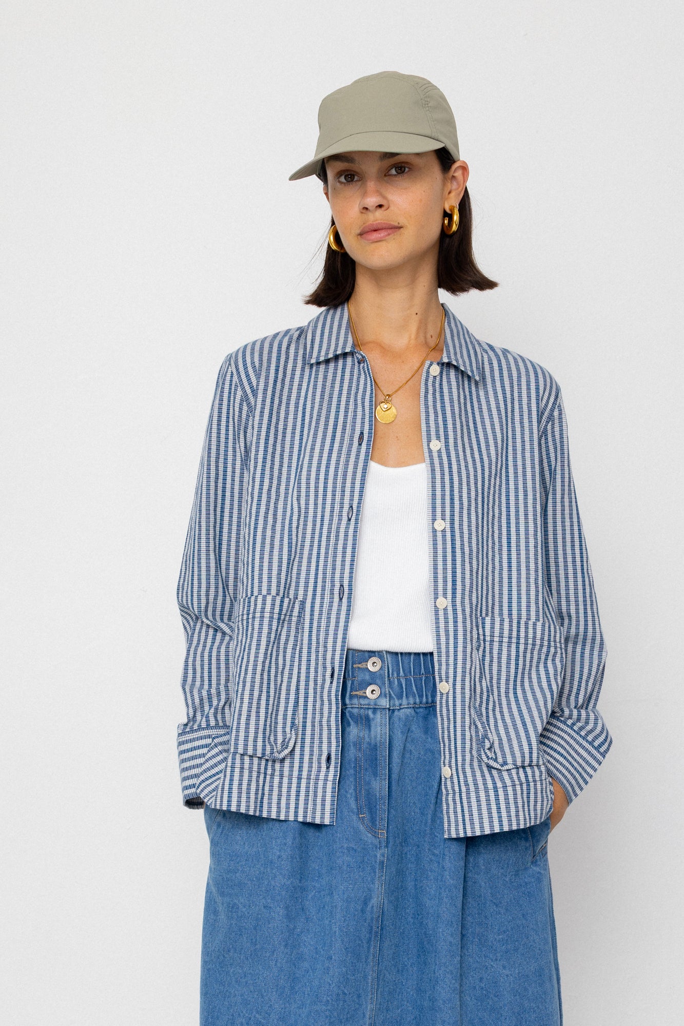 Folk | Folk Maxi Skirt - Heavy Bleach Wash