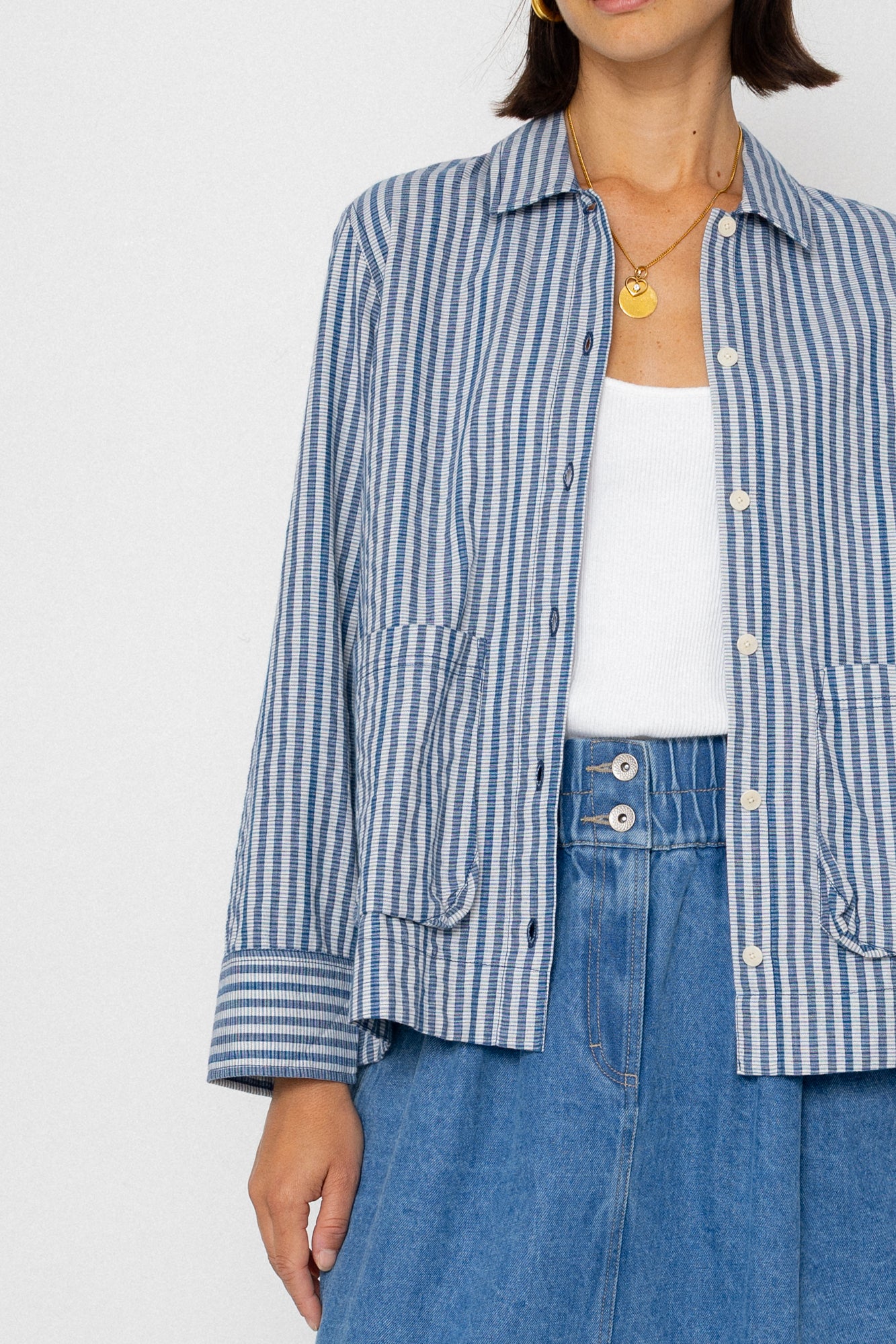 Folk | Folk Maxi Skirt - Heavy Bleach Wash
