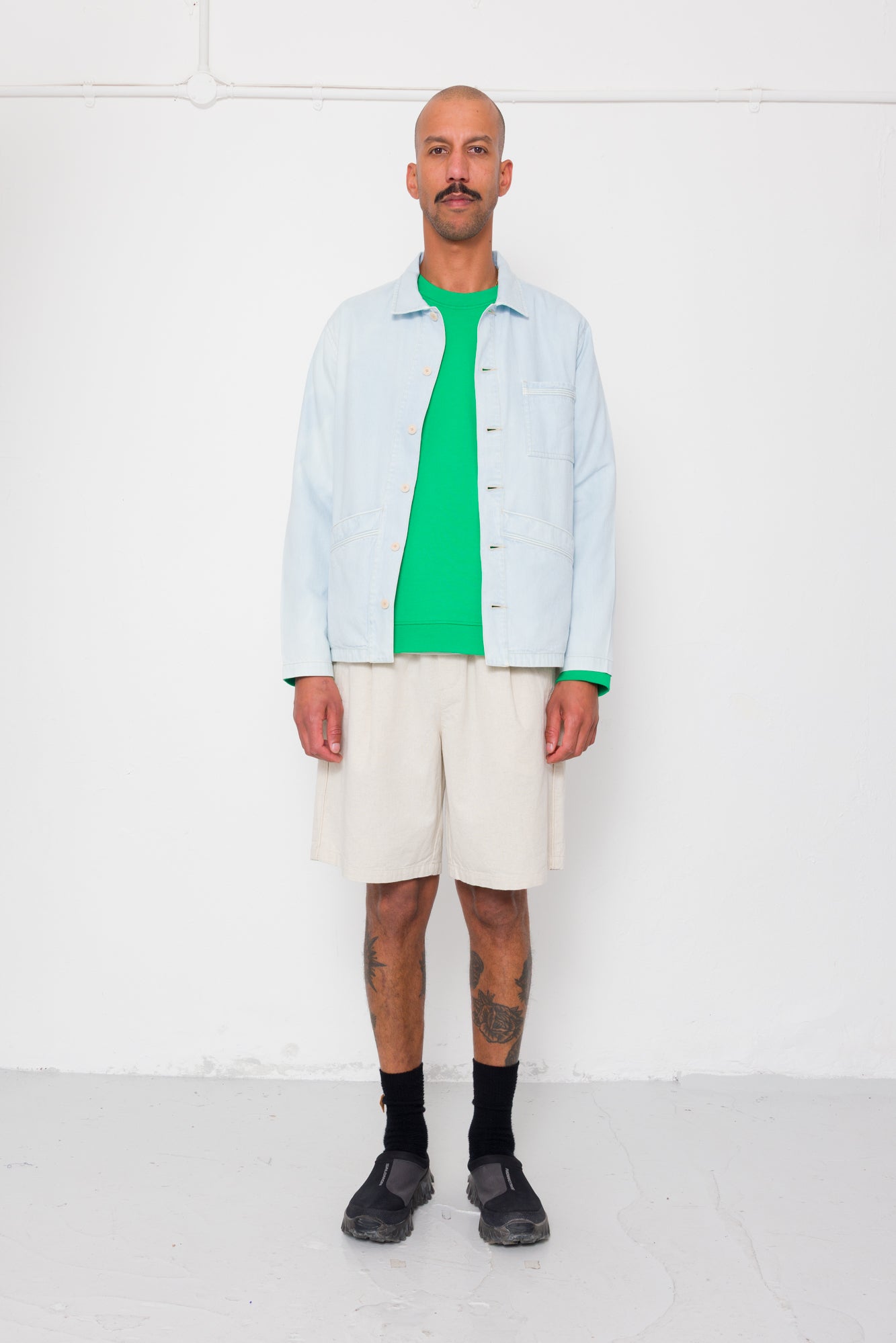 Meyer Shirt Jacket - Light Denim - Men's - Folk