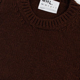 MHL | Chunky Crew Neck Slip Over - Rust Brown