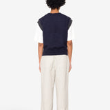 MHL - Pleated Crop Trouser - Dry Ctn Linen - Pale Stone