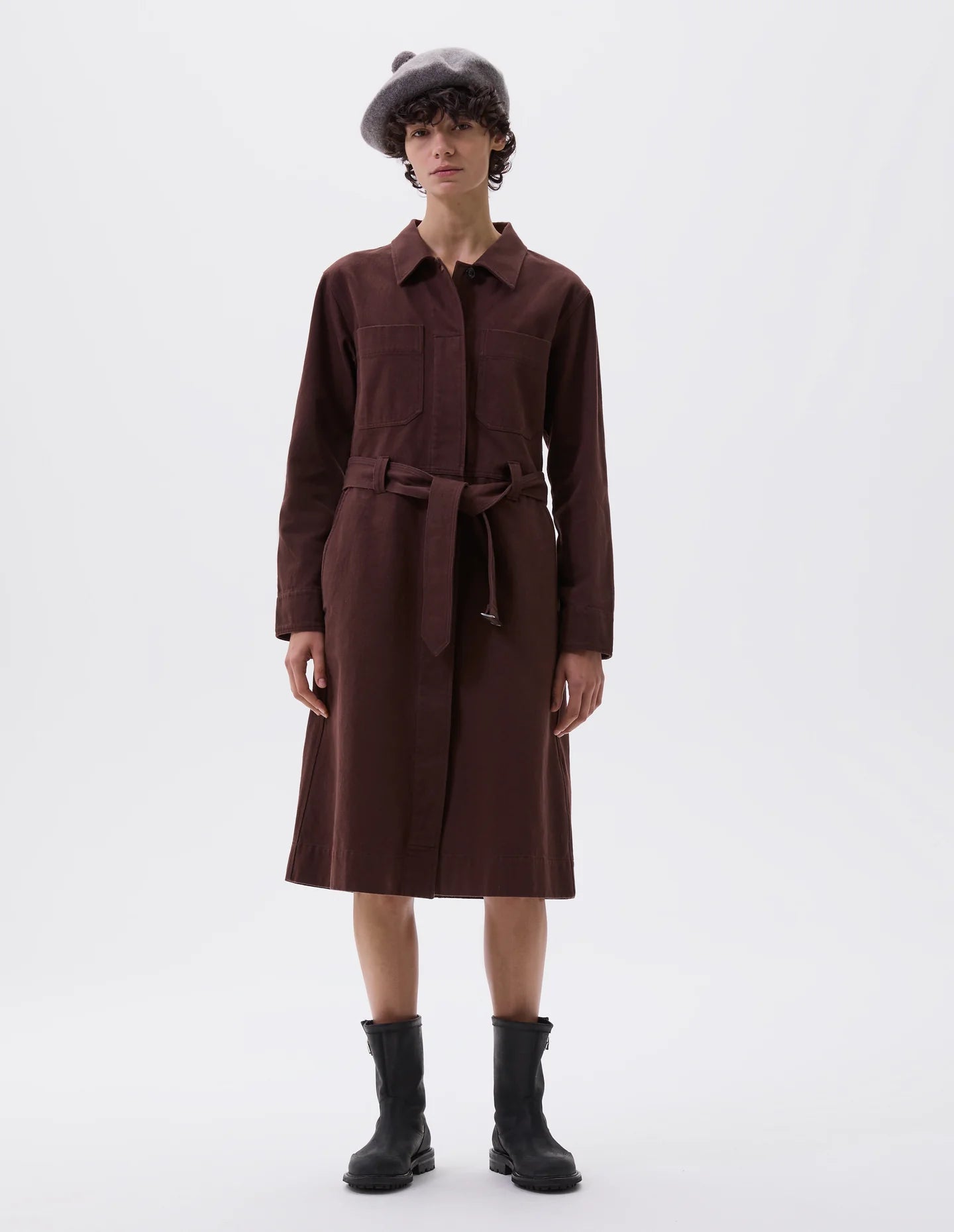 MHL | Overall Dress - Mahogany - Large - Women's