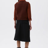 MHL | Chunky Crew Neck Slip Over - Rust Brown