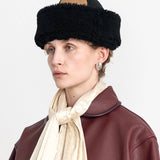 Cawley | Sheepskin Cap - Tan / Black