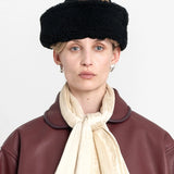 Cawley | Sheepskin Cap - Tan / Black