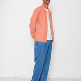 Patch Shirt - Red Oxide Textured Check