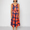 Folk | Folk Pleated Scoop Back Vest - Abstract Block Print Navy
