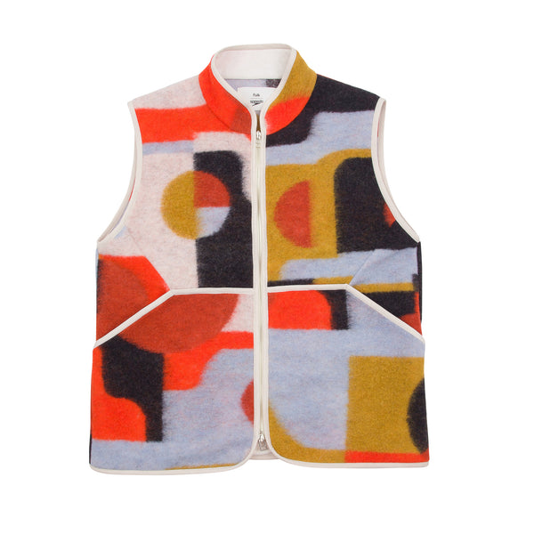 Folk x Speedo Puzzle Zip Gilet - Wave Jacquard