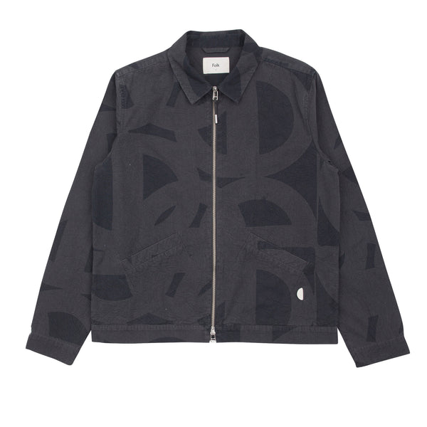Signal Blouson - Link Print Dark