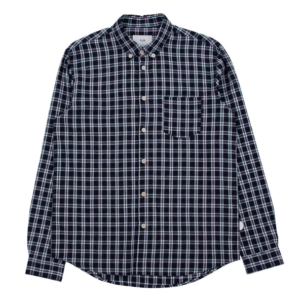 Relaxed Fit Shirt - Black Check