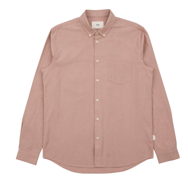 Relaxed Fit Shirt - Pink Crinkle