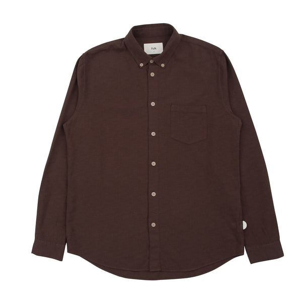 Relaxed Fit Shirt - Fig Texture