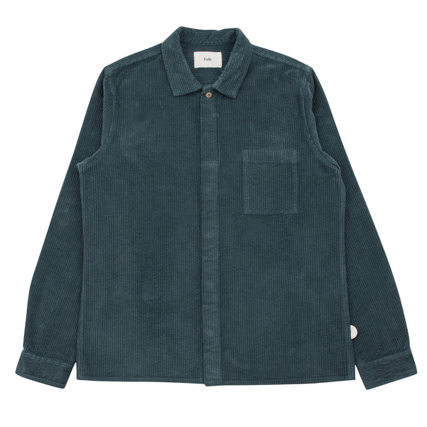 Patch Shirt - Forest Green Cord