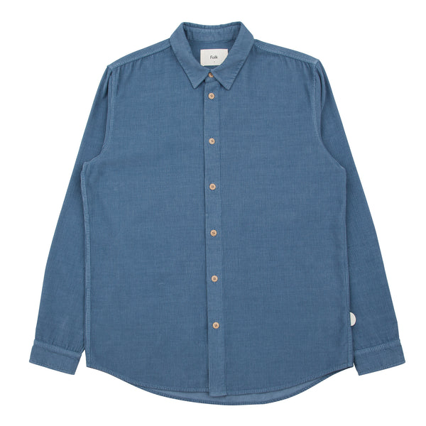 Relaxed Babycord Shirt - Soft Blue