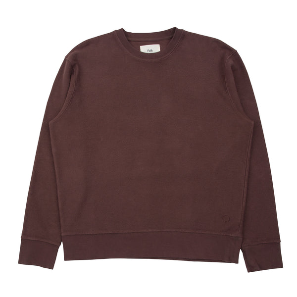 Reverse Boxy Sweat - Fig