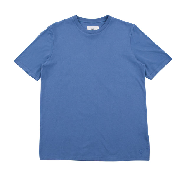 Contrast Sleeve Tee - Soft Blue