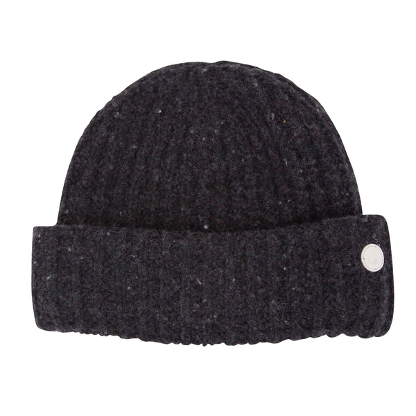 Chain Rib Beanie - Charcoal