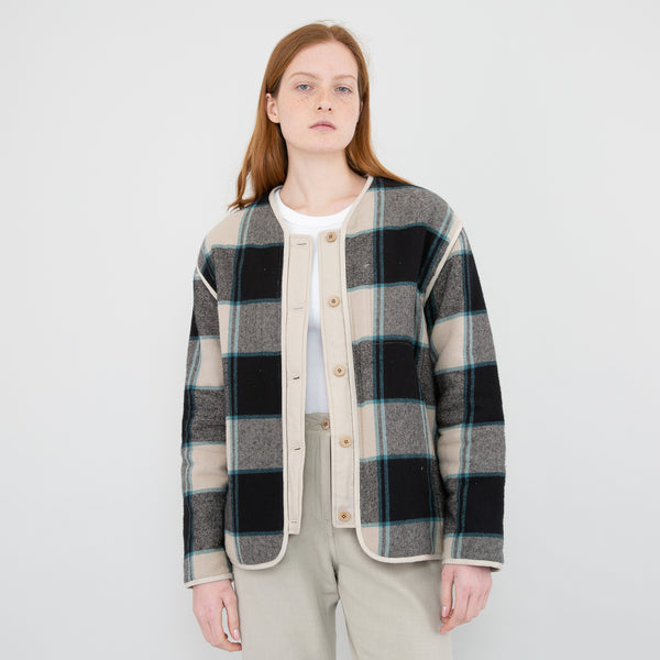 Wadded Coat - Alpine Green Blanket Check