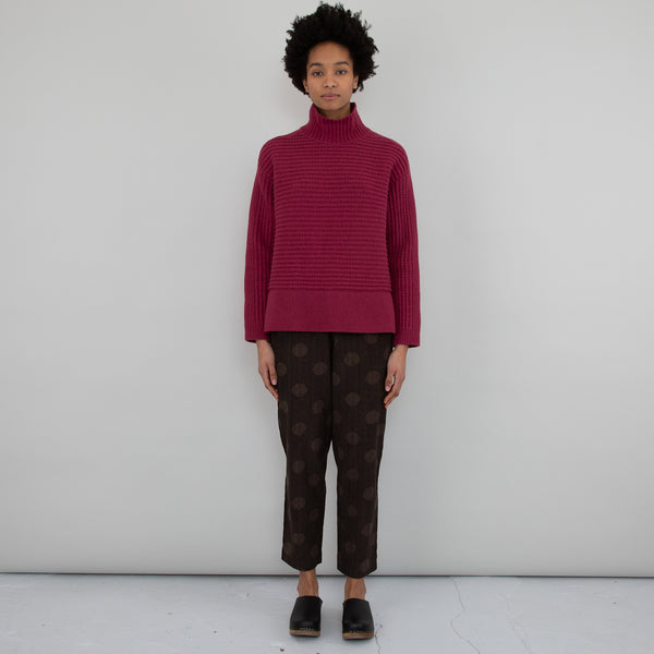 Drawcord Signal Pant - Brown Polka Cord