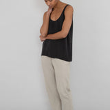 Folk | Scoop Back Vest - Black