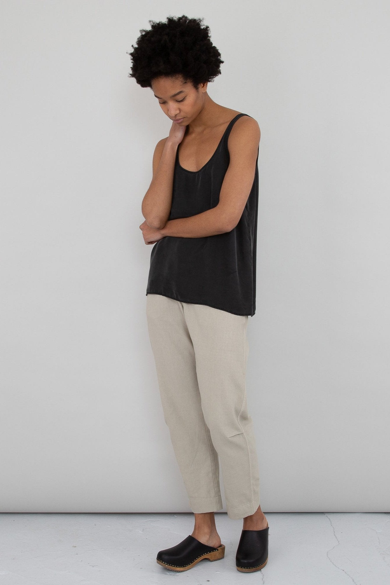 Folk | Scoop Back Vest - Black