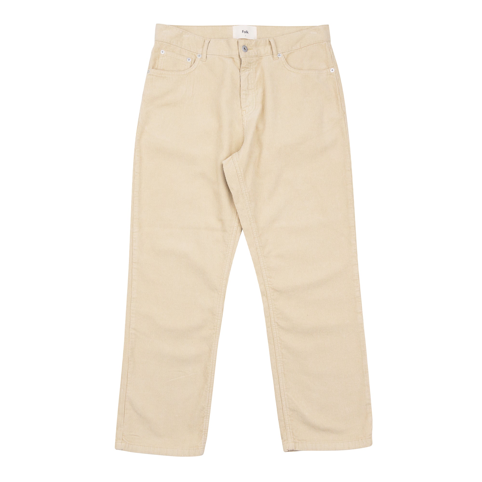 Folk | 5 Pocket Trouser - Light Sand Cord