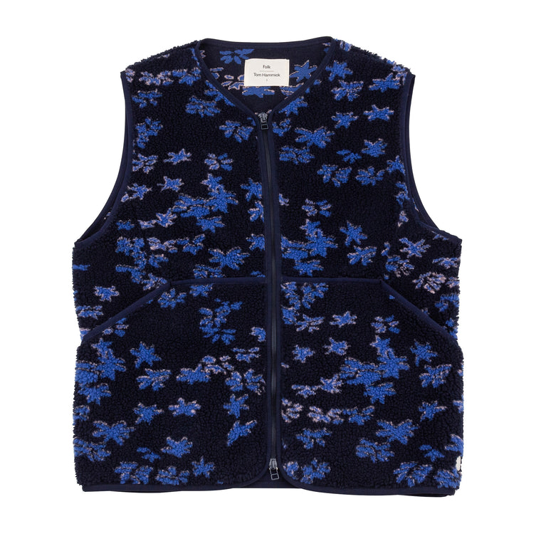 Collarless Puzzle Gilet - Stars and Flowers TH