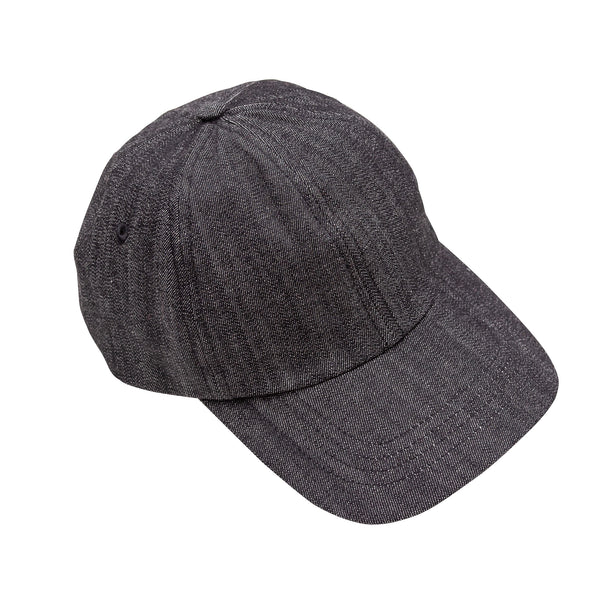 6 Panel Cap - Black Denim
