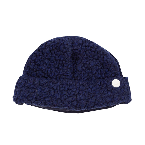 Fleece Beanie - Navy Wool
