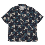 Gabe Shirt - Coil Print Indigo