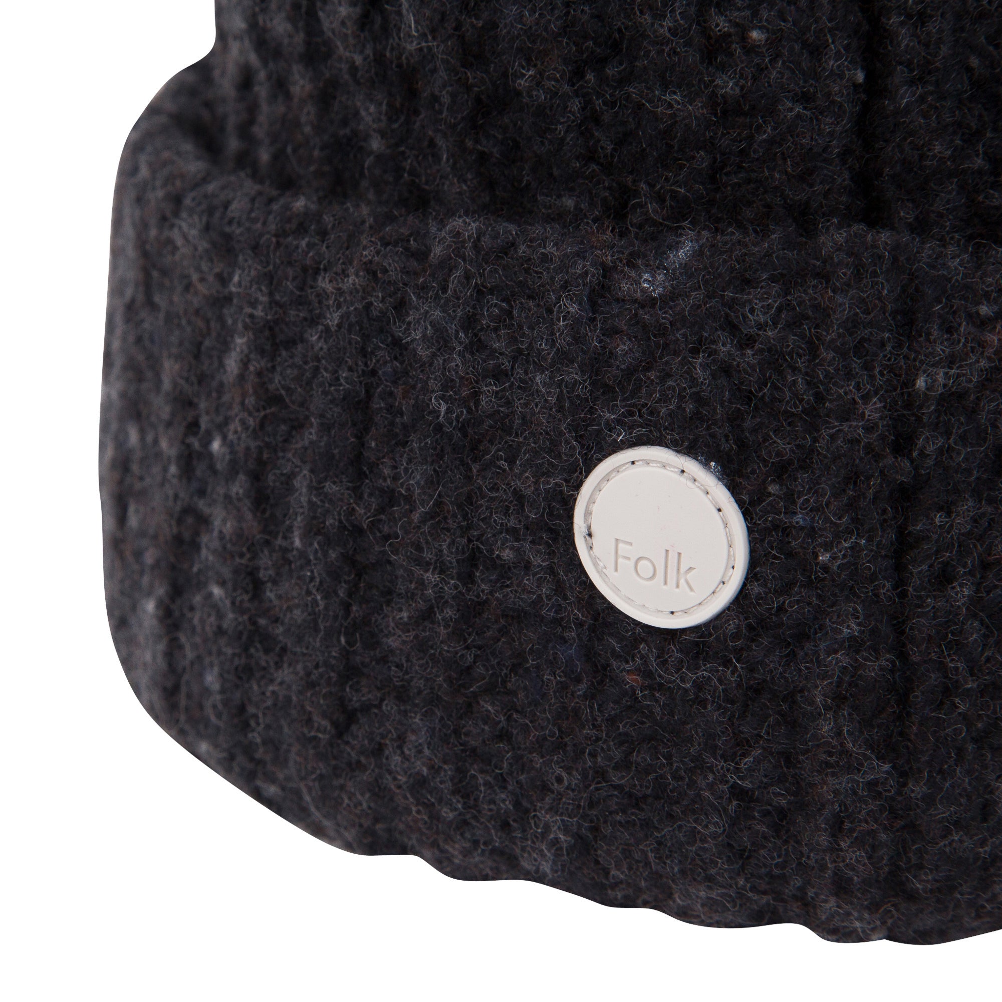 Folk | Chain Rib Beanie - Charcoal